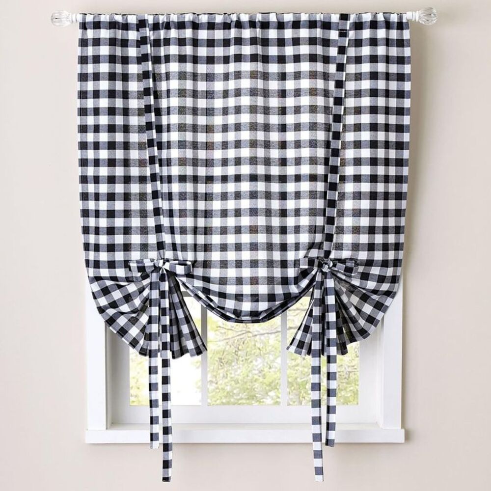 Sweet Home Collection Kitchen Window Curtain Treatment Panel 63"
